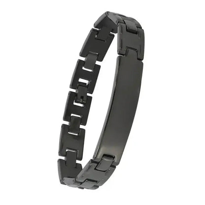 Stylish black metal bracelet unisex - Prozone