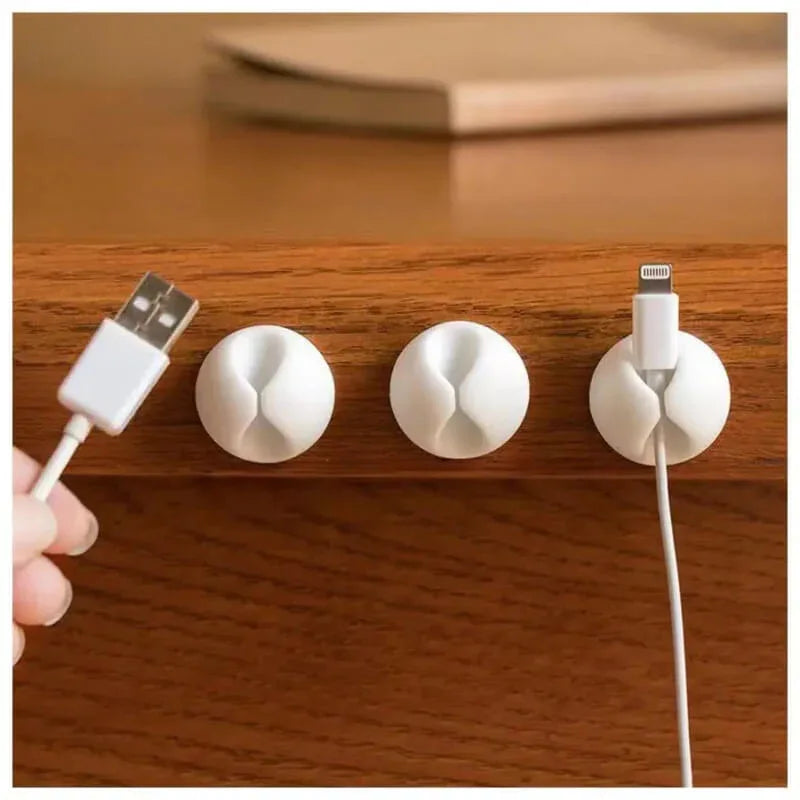 6 pack silicon cable clip earphone wire storage holder organizer - Prozone