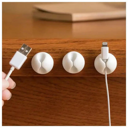 6 pack silicon cable clip earphone wire storage holder organizer - Prozone
