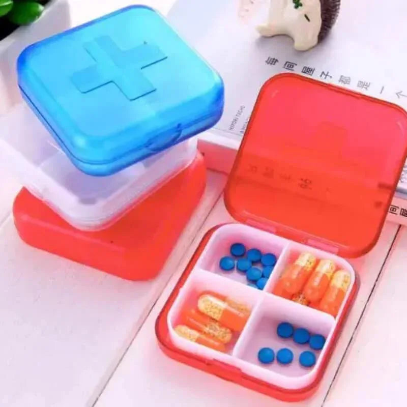 4 compartment lid tablet pill box - Prozone