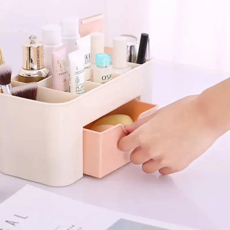 2 tier cosmetic organizer with a drawer - Prozone