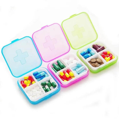 4 compartment lid tablet pill box - Prozone