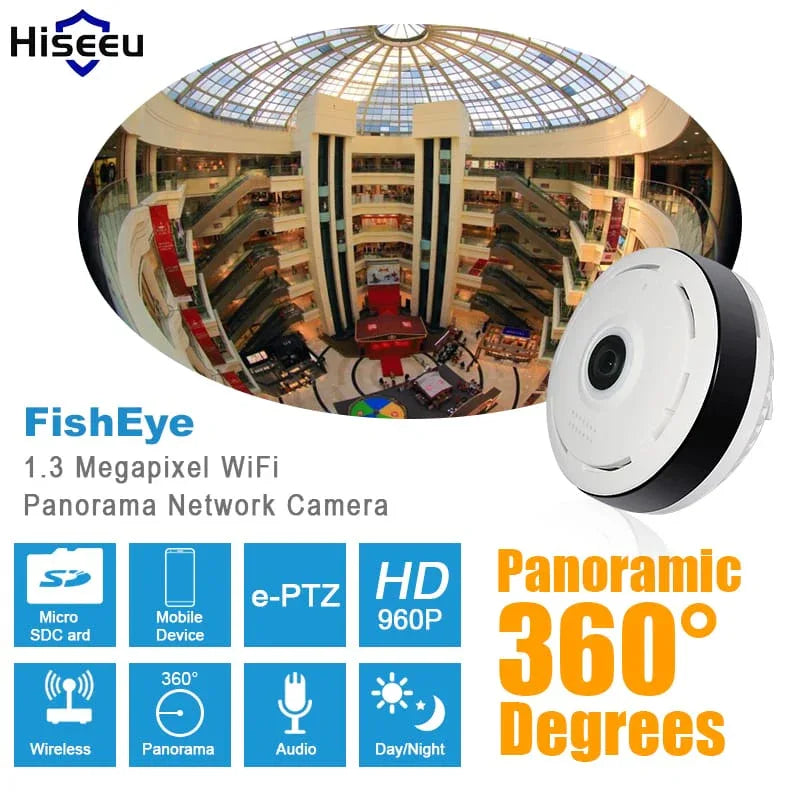 Panoramic fisheye cctv wifi camera - Prozone