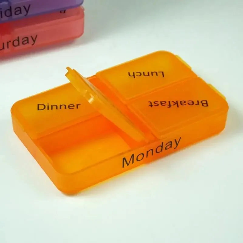 7-layer folding small medicine tablet container - Prozone