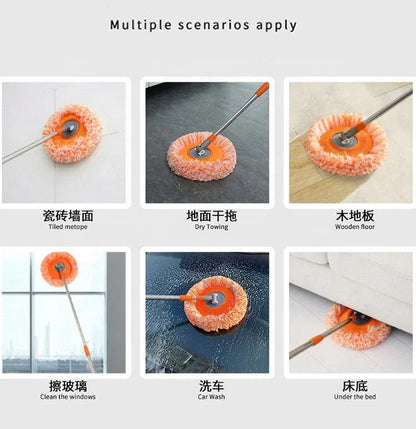 Telescopic orange duster mop - Prozone