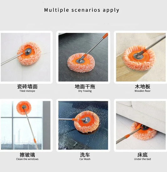 Telescopic orange duster mop - Prozone
