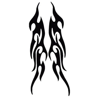 4pcs flames (white) car vinyl stickers - Prozone