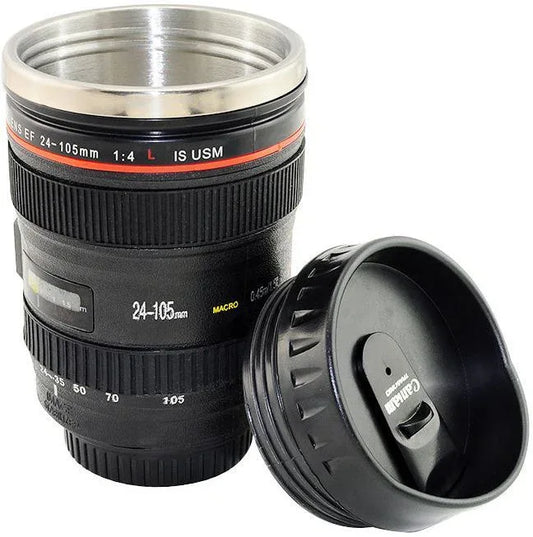 Vinmax stainless lens thermos camera travel coffee tea mug - Prozone