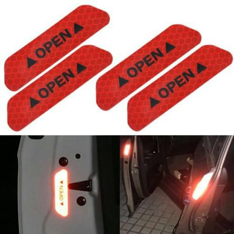 4pcs super car door open sticker reflective - Prozone