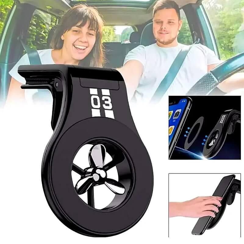 Magnetic air vent mount car phone holder with air freshener - Prozone