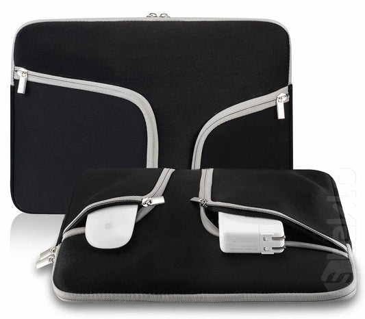 Neoprene handle sleeve for laptop 15.6 inch - black - Prozone