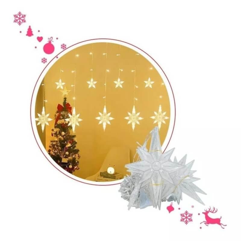 Led star curtain light string fairy lights - Prozone