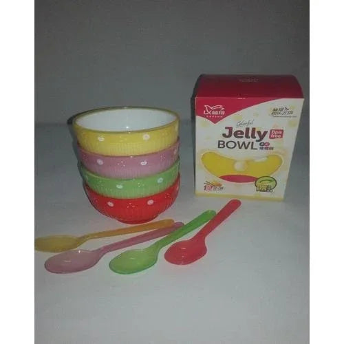 Pack of 4 - bowls & spoons set - multicolor - Prozone