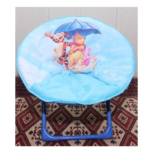 Disney pooh & tiger foldable saucer chair for kids - blue - Prozone