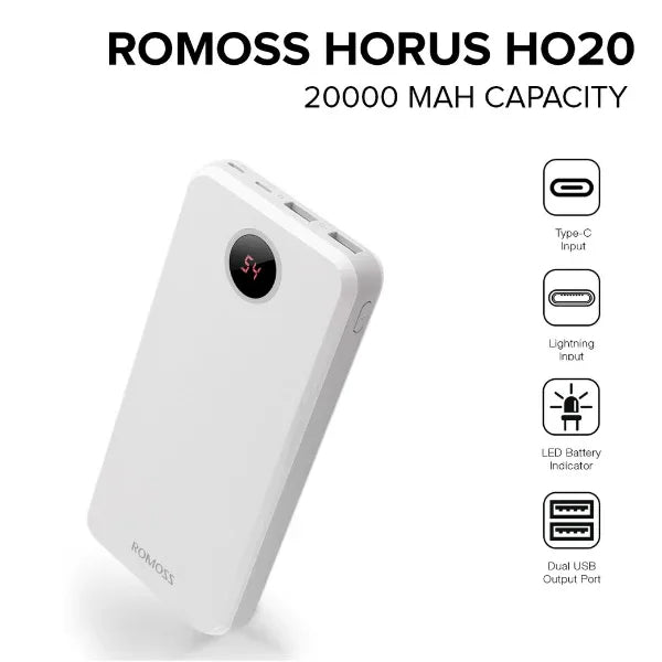 Romoss horus ho20 20000mah power bank - Prozone
