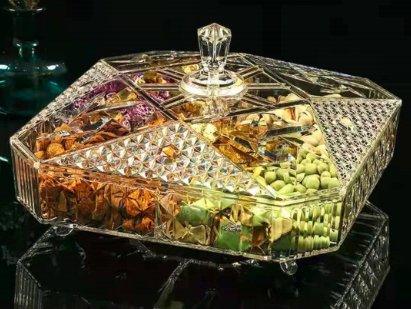 Transparent nut serving platter - Prozone