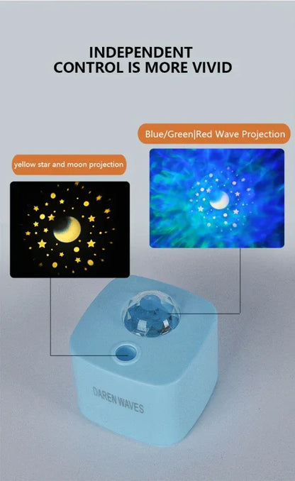 Ocean wave night light projector with usb cable - Prozone
