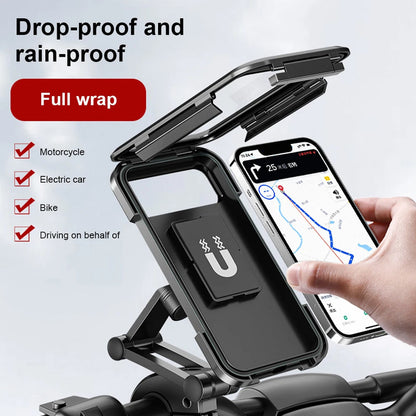 Weather resistant bike & bicycle phone holder