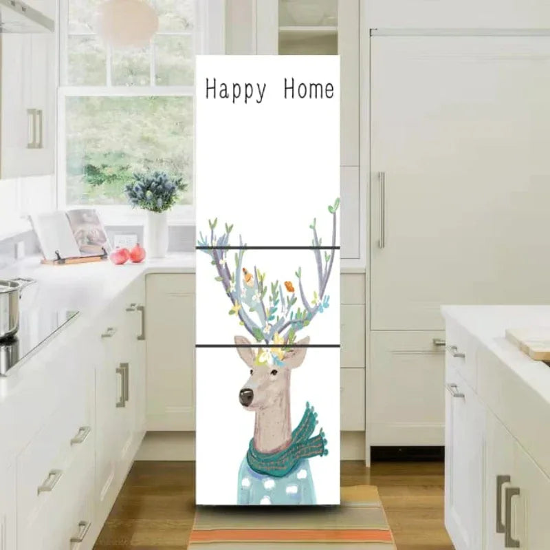 Fridge door stickers- 3d adhesive wallpaper for refrigerator - Prozone