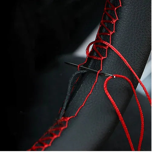 Orignal leather the steering-wheel cover with needle - Prozone