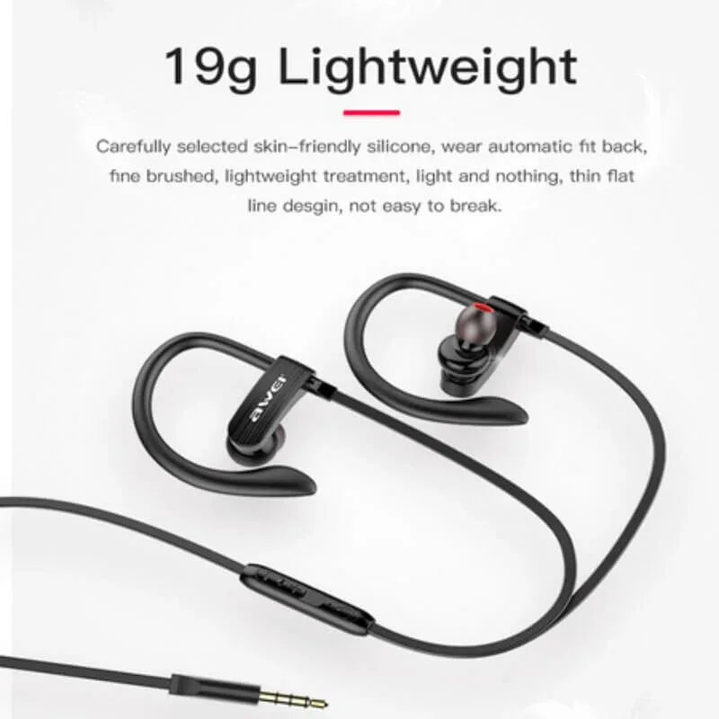 Ear sport super bass earphone wired music mic headphone - Prozone