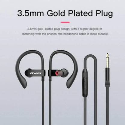 Ear sport super bass earphone wired music mic headphone - Prozone