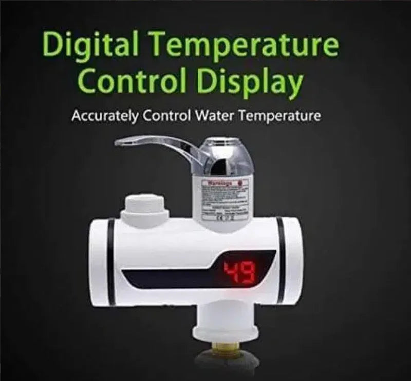 Instant water electric geyser with temp control and display - Prozone