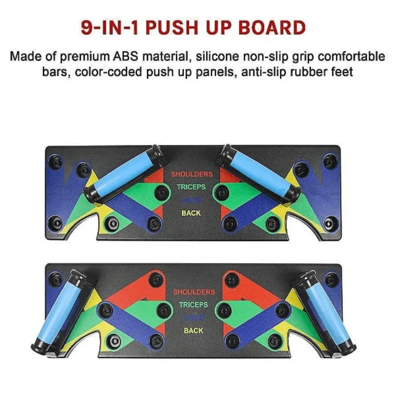 9 in 1 push up board yoga bands fitness workout - Prozone