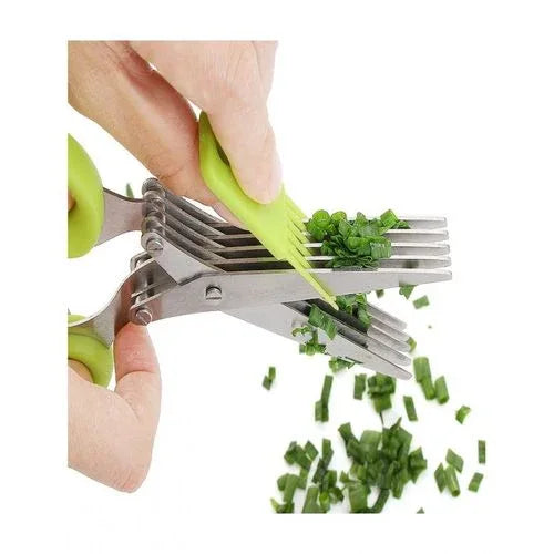 Stainless steel fruit vegetable 5 blade herb scissors - Prozone