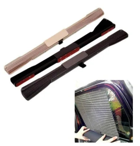 1 pairs car sunshade automatic stretching sunscreen curtains - Prozone