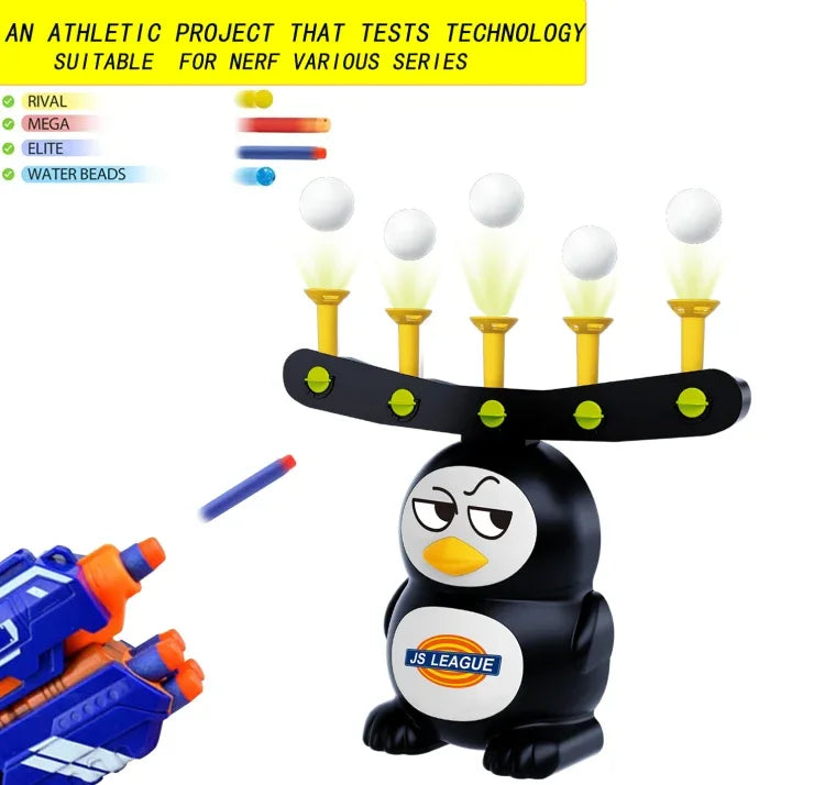 Battery operated penguin shoot game with usb - Prozone