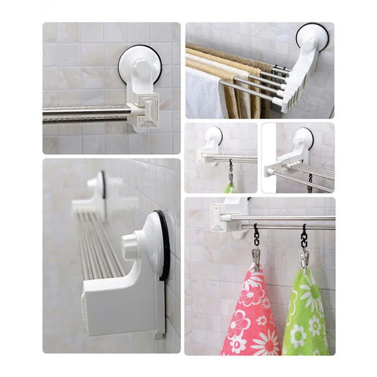 Telescopic hanging rack magic suction cup - Prozone