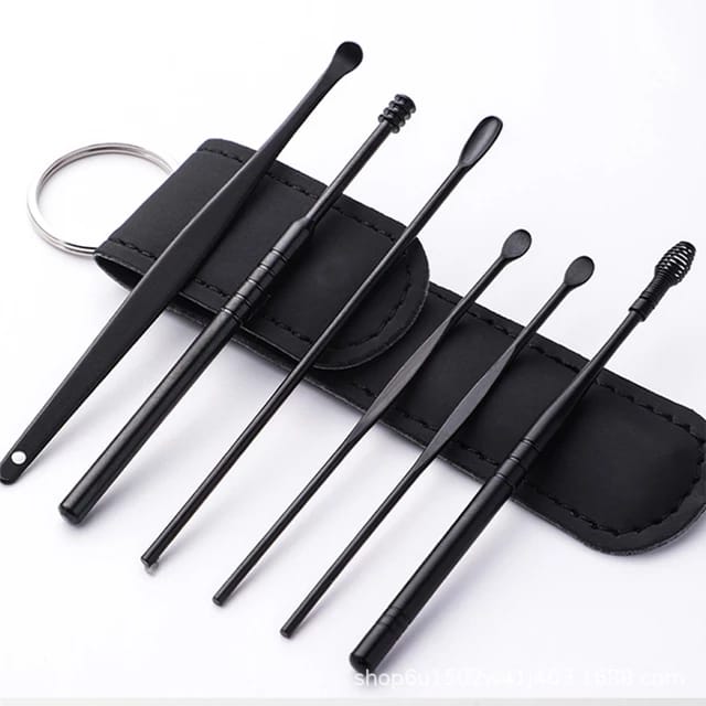 Pack of 3 sets- portable ear scoop set of 6 pieces