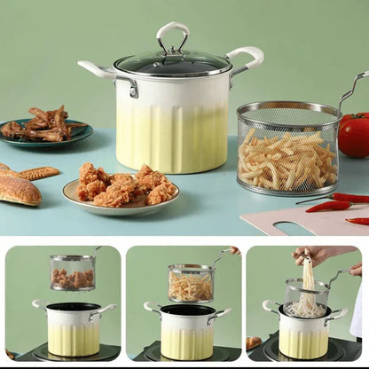 3l deep frying pot stainless steel - Prozone