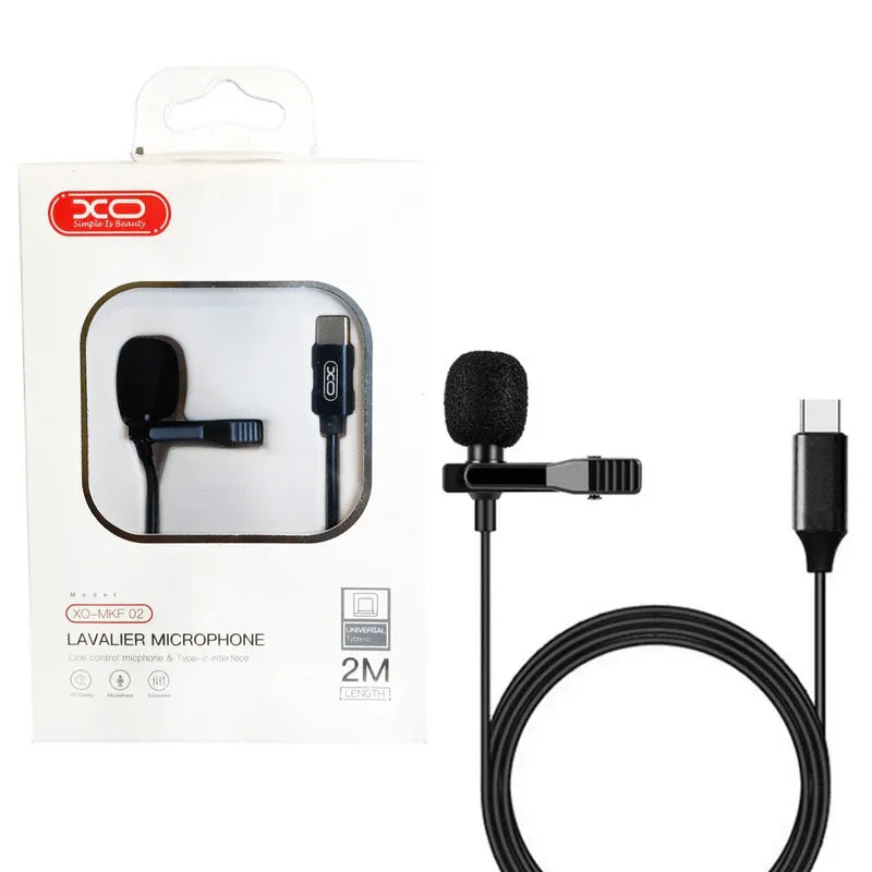 Lavelier microphone_ xo mic type c 2m wire - Prozone