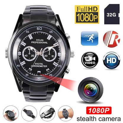 Spy wrist watch cam 1080p 32gb memory
