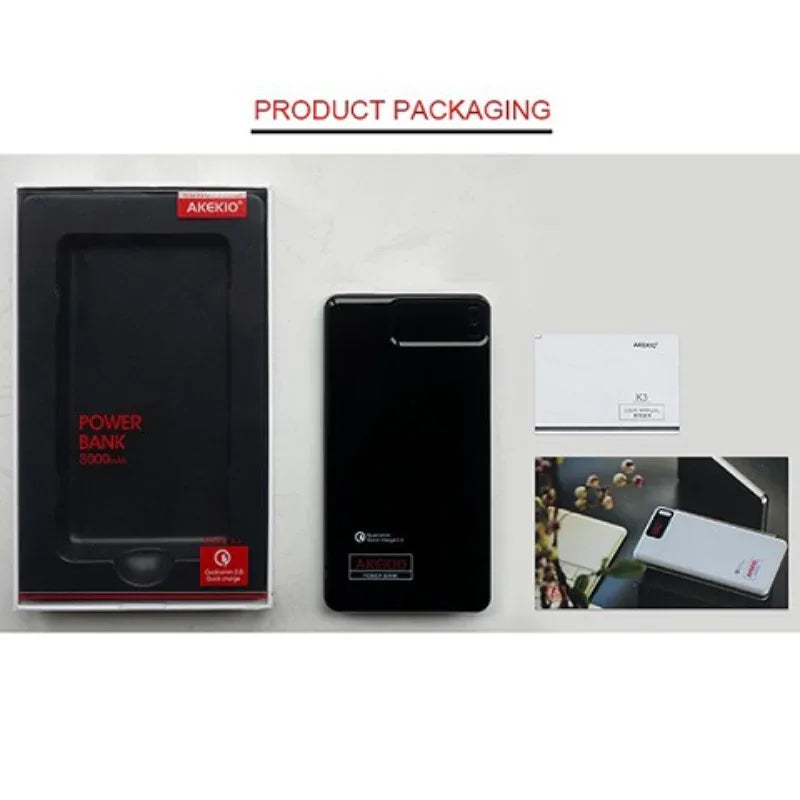 akekio power bank k3 8000mah quick charge 3.0 - Prozone