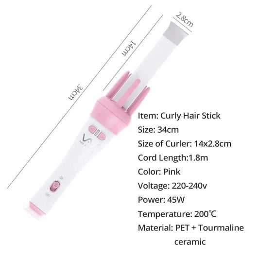 Automatic hair curler rotating rolling iron - Prozone