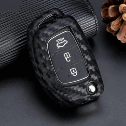 Carbon car key cover hyundai tucson - Prozone