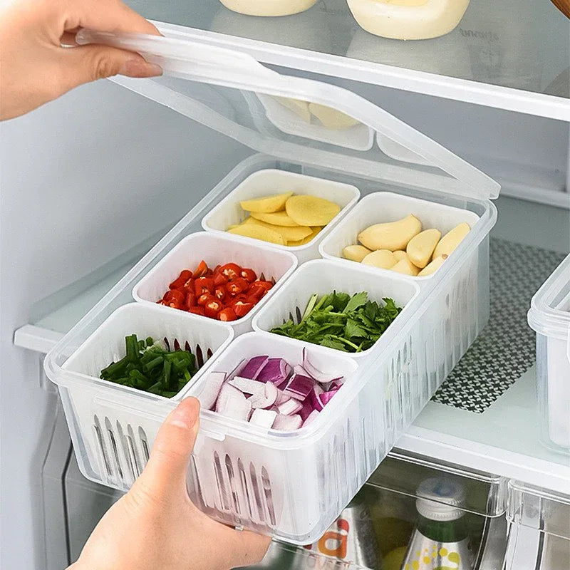 Food Storage Box With Lid and 6 Compartments - Prozone