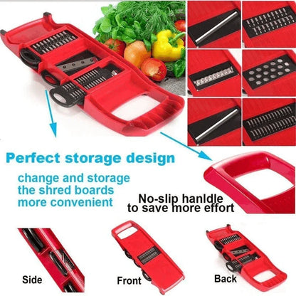 Vegetable cutter slicer grater chopper six interchangeable blades - Prozone
