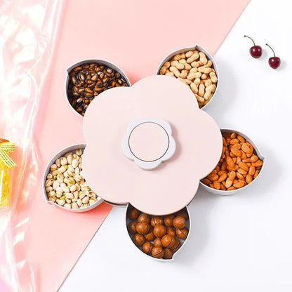 Flower rotatable container food candy box - Prozone