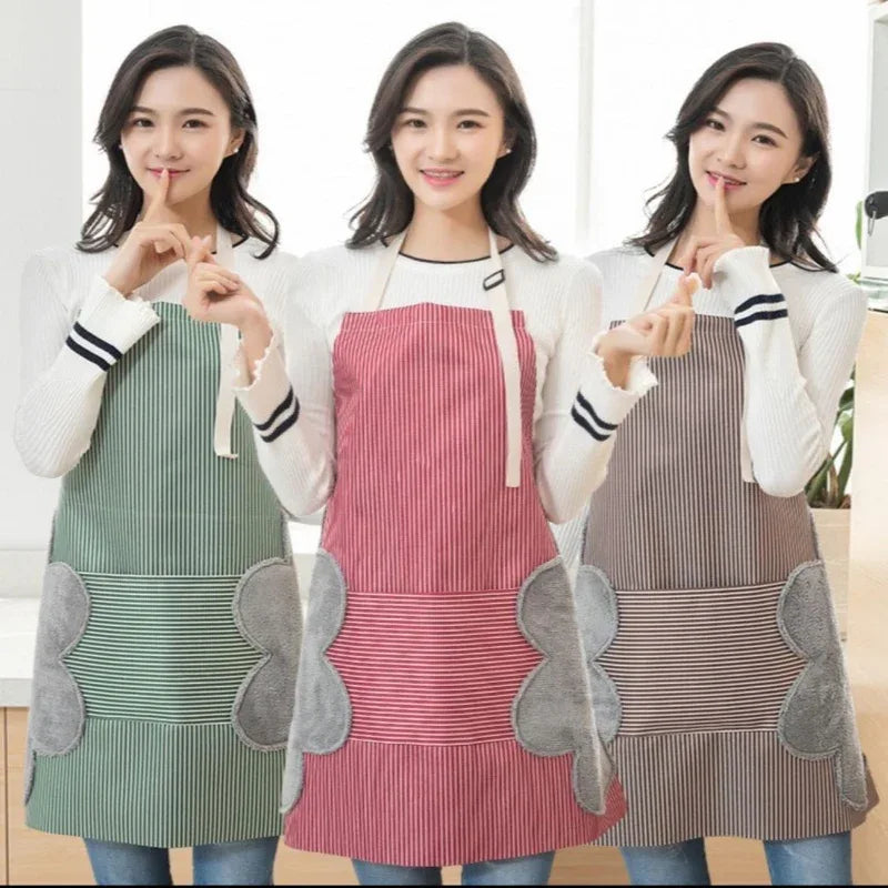 Hand wiping waterproof kitchen apron - Prozone