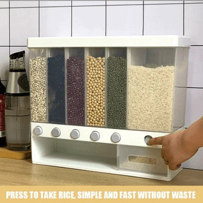 Wall mounted kitchen rice and cereal dispenser - Prozone