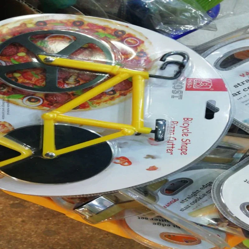 Stainless steel bicycle pizza wheel cutter - Prozone