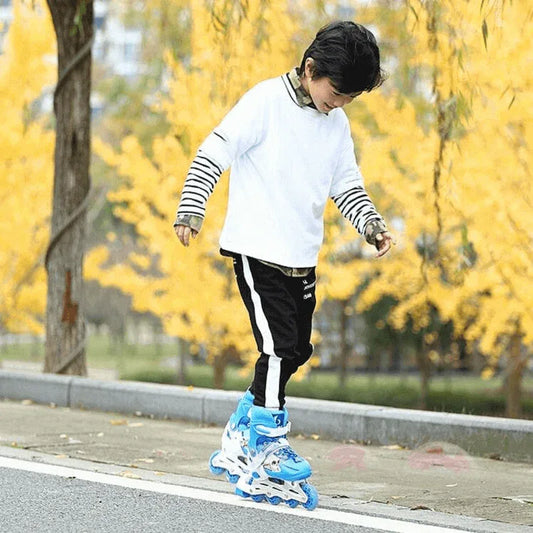 Adjustable skate shoes with helmet knee brace - Prozone