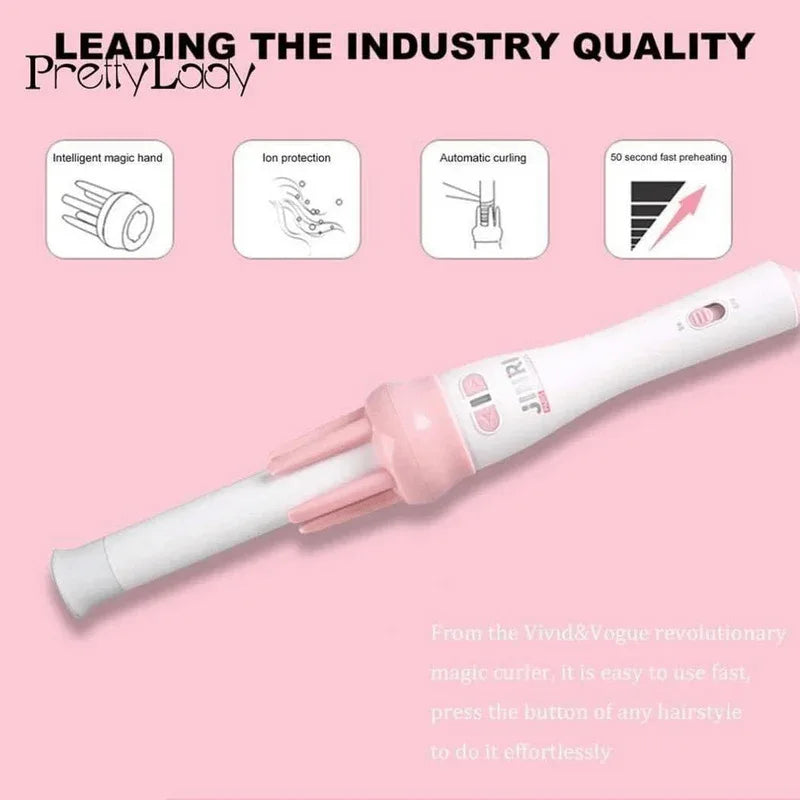 Automatic hair curler rotating rolling iron - Prozone