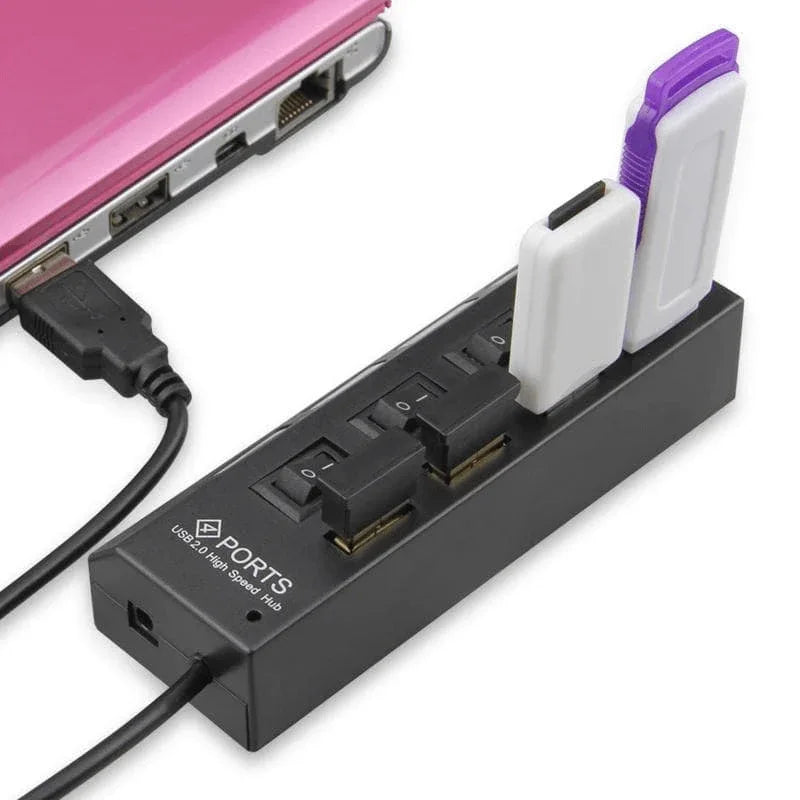 4 port usb 2.0 multi expansion hub with switch - Prozone