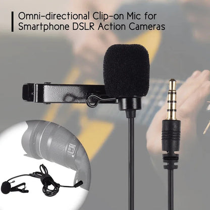 Lavalier microphone omni-directional clip-on mic - Prozone
