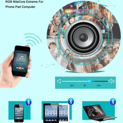 2 in 1 rgb led light and wireless speaker 12w - Prozone